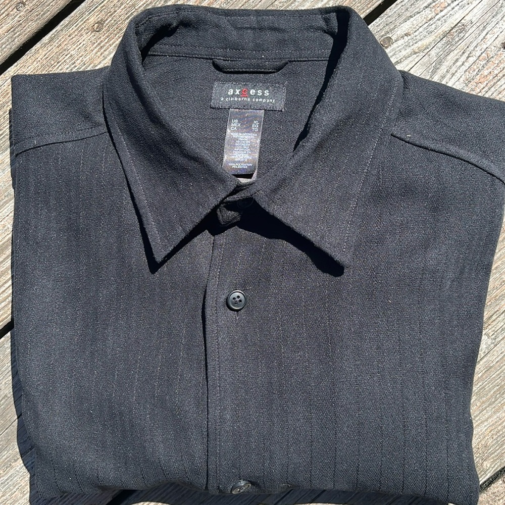 Axcess black on black shirt XL